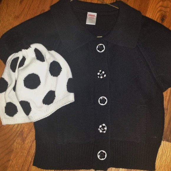 Vintage Gymboree Holiday Panda Sweater and Hat set - Picture 2 of 2